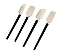 Djowyh Lot de 4 spatules en silicone résistantes à la chaleur avec poignée antidérapante - Spatule de cuisine en silicone pour cuisiner et cuire - Pour cuisiner, remuer, servir du, de la salade