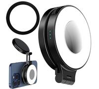 Djowyh Lumière Selfie Magnétique avec Miroir | Lampe LED Nomade pour Téléphone - Lumière D'appoint Rechargeable avec Miroir pour Vidéo Selfie Streaming Maquillage