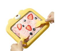 Djowyh Machine à rouler - Plateau de congélation avec spatules | Dessert crème domestique multifonction pour adolescents et adultes