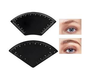 Djowyh Outil De Cartographie Des Sourcils,2 Pièces Outil De Dessin Rapide De Précision Pour Le Façonnage Des Sourcils - Instrument De Mesure Pour Le Modelage,pour Usage à la Maison en Voyage et en