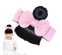 Djowyh Perruque pour bébé - Bandeau pour les tout-petits - Accessoire de tête confortable pour les fêtes, les spectacles sur scène parent-enfant
