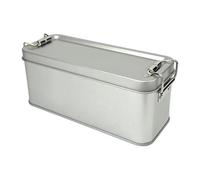 Djowyh Petite boîte en métal | Boîte de rangement rectangulaire | Boîte en métal rectangulaire avec couvercle de fermeture, pour cosmétiques, bonbons, maison, bureau, voyage, bijoux, stylo, gomme