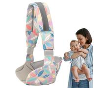 Djowyh Porte-bébé, porte-bébé ergonomique, sûr et confortable, design à 1 épaule avec tissu respirant à motifs pour bébés de 20 kg