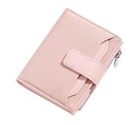 Djowyh Portefeuille en cuir pour femme, porte-monnaie en cuir pour femme | Porte-cartes pour femme | Porte-cartes de crédit pour femmes voyageant en plein air, rose clair, Voir description, Voir