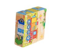 Djowyh Puzzle Cube en Bois | Jouet de précoce | Jouet Puzzle interactif pour Filles garçons Maison école Salle de hambre d'enfant Lieu d'apprentissage Salle de Jeux