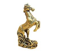 Djowyh Sculpture de Bureau Année du Cheval | Figurine en Laiton pour la Richesse - Statue pour l'année Lunaire Chinoise du Cheval 2026, pour Les familles, Les Amis, Les camarades de t Les