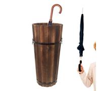Djowyh Seau de rangement pour parapluie - Grand rangement moderne en bois - Porte-canne - Pour la maison, le bureau, le dortoir d'étudiant, l'intérieur, le commerce, l'extérieur, l'entrée, le couloir