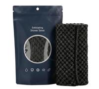 Djowyh Serviette exfoliante pour le corps pour la douche - Séchage rapide - exfoliant doux et absorbant | Lavage du dos et serviette de douche exfoliante - Pour adultes amants, amis et