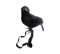 Djowyh Statue de Corbeau | Figurine Corbeau avec Dragonne - Accessoires Oiseaux Gothiques Épouvantables pour Intérieur Extérieur Fête Salon Chambre