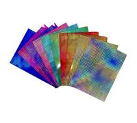 DJP Lot de 10-230 g/m² de cartes holographiques métallisées assorties effet miroir