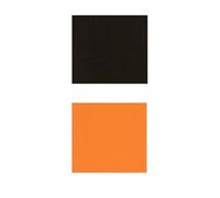 DJP Lot de 20 feuilles de papier cartonné vierge coloré Halloween 30,5 x 30,5 cm (10 noir et 10 orange)