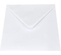 DJP Lot de 25 enveloppes carrées Blanc uni 210 x 210 mm 100 g/m²