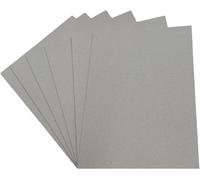DJP Lot de 5 feuilles A3 3000 microns 3 mm - Gris - Panneau de montage épais et solide