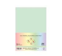 DJP Lot de 50 feuilles cartonnées A4 160 g/m² de couleur vert pastel