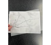 DJP Lot de 50 feuilles de papier calque A3 63 g/m² sans acide translucide haute transparence pour dessin et croquis