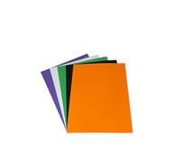 DJP Lot de 50 feuilles de papier cartonné A4 160 g/m² pour Halloween (10 de chaque couleur)