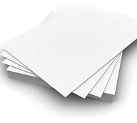 DJP Lot de 50 feuilles de papier cartonné épais A6 blanc 300 g/m²