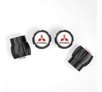 DJPCKDS 4 Pièces Bouchon Valve Pneu Voiture Bouchons pour Mitsubishi Sigma Space Gear, Valve Voiture avec Logo Bouchons de Valve d'air pour Pneu de Voiture,B