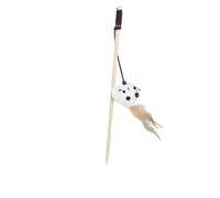 DJSKLDF Canne a Peche Chat 1PC Teaser Feather Toys Kitten Funny Colorful Rod Cat Wand Wood Pet Interactive Stick Supplies(Color5)