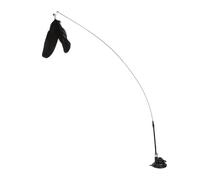 DJSKLDF Canne a Peche Chat Cat Toy Teasing Stick Interactive Toys Kitten Playing Feathers Wand with Bell Long Suction Cup Pole(Color 5)