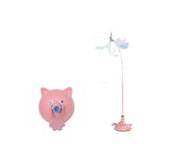 DJSKLDF Canne a Peche Chat Funny Cat Toys Interactive Detachable Teaser Wand with Sucker Base Fluffy Feather Kitten Play Toy for Supplies(Pink)