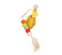 DJSKLDF Canne a Peche Chat Interactive Cat Toy Hanging Simulation Funny Self-Hey for Kitten Playing Teaser Wand Supplies(Color01)