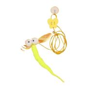 DJSKLDF Canne a Peche Chat Interactive Cat Toy Hanging Simulation Funny Self-Hey for Kitten Playing Teaser Wand Supplies(Color02)