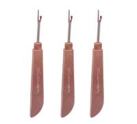 DJSKLDF Découseur 1/4Pcs Steel Thread Cutter Plastic Handle Seam Ripper Stitch Removal Knife Needle Art Sewing Tools DIY Accessories(with Logo Wooden,4pcs)