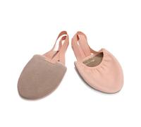 DJSKLDF Demi Pointe Danse Classique Chaussures de Gymnastique Rythmique élastiques à Demi-Paume for Femmes, Chaussures Ballet Demi-Semelle, Danse Bout Ouvert for Filles(Pink,32-33)