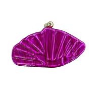 DJSKLDF Femmes Shell Embrayage Sac bandoulière de luxe for femme, pochette soirée/mariage en forme d'éventail, sac à main coquillage, perles(Color 2)