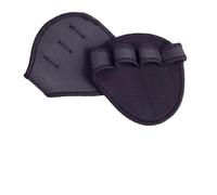 DJSKLDF Gant Musculation Homme Coussinets de poignées d'haltères antidérapants, Gants d'entraînement croisé Poids, entraînement Gymnastique, Sports Fitness, protège-Mains, Unisexe(Black Grips Pads)