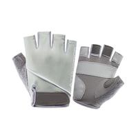 DJSKLDF Gants de Fitness Gants d'été Demi-Doigt en Soie glacée, Respirants, Fitness, for Femmes et Hommes, avec Coussinet antidérapant, Gants de Cyclisme sans Doigts, Accessoires vélo(Green,S)
