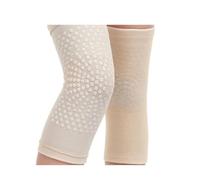 DJSKLDF Genouillères D'hiver 2Pcs Self Heating Support Knee Pad Brace Warm For Pain Relief Injury Recovery Belt Massager Leg Warmer(Beige,XL-weight 75-95KG)