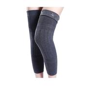 DJSKLDF Genouillères D'hiver 2PCS Winter Warm Wool Leg Warmers Sleeves Thick Fleece Lined Knee Pads Brace Support Guard Protector Long Thermal Wraps(Non slip-Dark Gray,M)