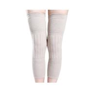 DJSKLDF Genouillères D'hiver 2PCS Winter Warm Wool Leg Warmers Sleeves Thick Fleece Lined Knee Pads Brace Support Guard Protector Long Thermal Wraps(Velvet-Camel,L)