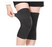 DJSKLDF Genouillères D'hiver Unisex Plush Knee Pads, Cold Protection, Joint Support, Pressurized Elastic, Sports, Warm, 1 Pair(Black,L)