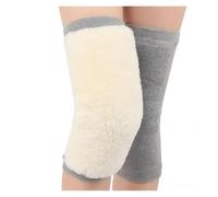 DJSKLDF Genouillères D'hiver Unisex Plush Knee Pads, Cold Protection, Joint Support, Pressurized Elastic, Sports, Warm, 1 Pair(Gray,M)