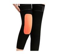 DJSKLDF Genouillères D'hiver Wool Knee Pads Support Brace Winter Warm Thermal Warmers Sleeve Ski Cycling Running 2PCS(Gold Velvet-Black,L for 50-65KG)