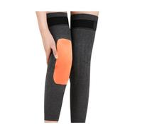 DJSKLDF Genouillères D'hiver Wool Knee Pads Support Brace Winter Warm Thermal Warmers Sleeve Ski Cycling Running 2PCS(Gold Velvet-Gray,M for 35-50KG)