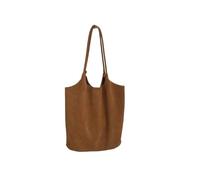 DJSKLDF Sac En Daim Marron Automne Grand Capaci Commuter Sac fourre-tout for femme polyvalent en daim marron Op Single oulder pour Tous les Jours(Light brown)