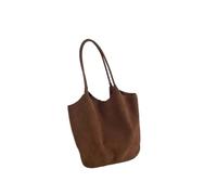 DJSKLDF Sac En Daim Marron Automne Grand Capaci Commuter Sac fourre-tout for femme polyvalent en daim marron Op Single oulder pour Tous les Jours(Brown)