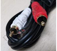 DJSpares Câble Audio 1,30 m Phono Technics SL1200 SL1210 Haute Fidélité Doré Mâle à Mâle