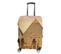 DJUETRUI Ancient Egyptians Housse de bagage anti-poussière Housse de protection élastique lavable pour bagages de voyage 48,3 à 81,3 cm, Style :, XL