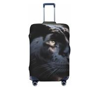 DJUETRUI Animal Panther Housse de protection élastique lavable pour bagages de 45,7 à 81,3 cm, Noir , x-large