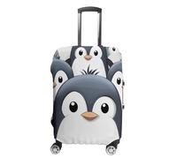 DJUETRUI Housse de bagage avec motif pingouin mignon - Housse élastique anti-rayures - Lavable et anti-poussière - Convient aux bagages de 45,7 à 81,3 cm, Adorable pingouin., S