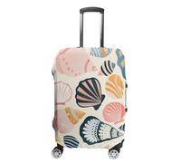 DJUETRUI Housse de bagage de voyage, housse de valise lavable, différentes images de coquillages, protection de valise, housse de protection pour bagages de 48,3 à 81,3 cm, Diverses images de coquill,
