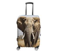 DJUETRUI Housse de bagage de voyage lavable - Housse de protection pour valise éléphant tendance - Convient aux bagages de 48,3 à 81,3 cm, éléphant, M