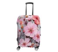 DJUETRUI Housse de bagage élastique à fleurs - Anti-rayures - Lavable et anti-poussière - Convient aux bagages de 45,7 à 81,3 cm, Belle fleur., M