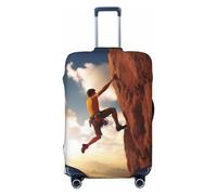 DJUETRUI Housse de bagage élastique anti-rayures, housse de protection lavable et résistante à la poussière pour bagages de 45,7 à 81,3 cm, Noir , S