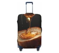 DJUETRUI Housse de bagage élastique anti-rayures lavable et anti-poussière pour bagages de 45,7 à 81,3 cm, Noir , M